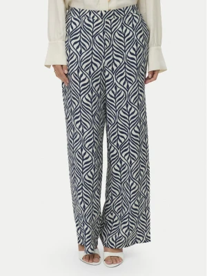 Vero Moda Spodnie materiałowe Josie 10303759 Granatowy Wide Leg