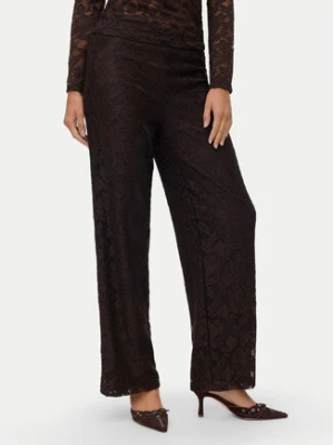 Vero Moda Spodnie materiałowe Neline 10335568 Brązowy Regular Fit