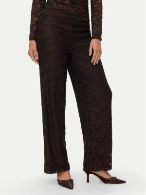 Vero Moda Spodnie materiałowe Neline 10335568 Brązowy Regular Fit