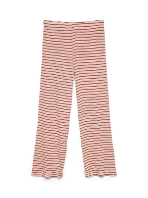 Vero Moda Spodnie w kolorze beżowo-czerwonym rozmiar: XL