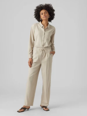 Vero Moda Spodnie w kolorze beżowym rozmiar: M