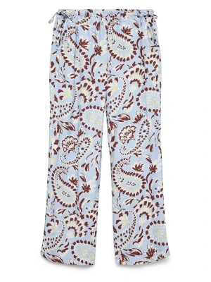 Vero Moda Spodnie w kolorze błękitno-brązowym rozmiar: XL