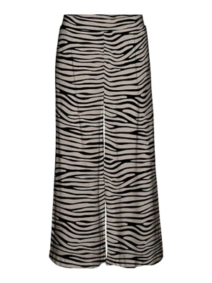 Vero Moda Spodnie w kolorze czarno-beżowym rozmiar: S
