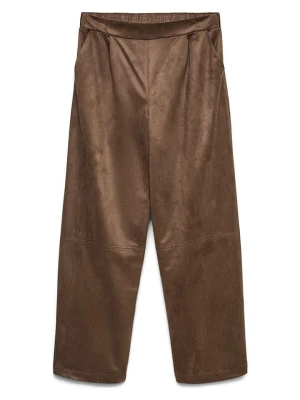 Vero Moda Spodnie w kolorze jasnobrązowym rozmiar: M