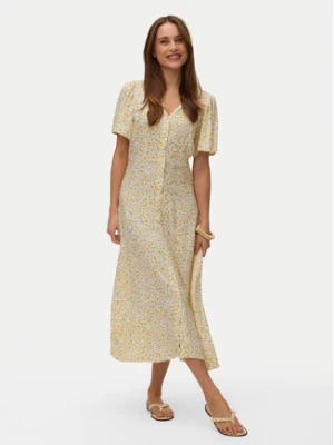 Vero Moda Sukienka codzienna Alba 10330301 Żółty Regular Fit