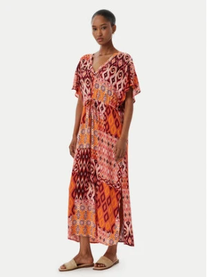 Vero Moda Sukienka codzienna Menny 10303701 Pomarańczowy Regular Fit