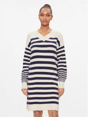 Vero Moda Sukienka dzianinowa 10291350 Beżowy Loose Fit