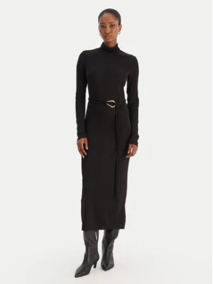 Vero Moda Sukienka dzianinowa Louisa 10336207 Czarny Loose Fit