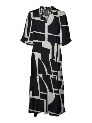 Vero Moda Sukienka "Easy" w kolorze czarno-białym rozmiar: XS