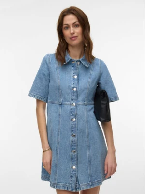 Vero Moda Sukienka jeansowa Daisy 10346217 Niebieski Standard Fit