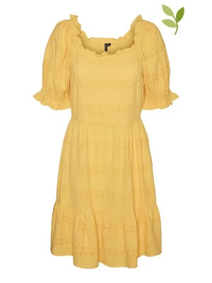 Vero Moda Sukienka "Jesser" w kolorze żółtym rozmiar: M