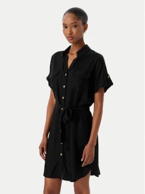 Vero Moda Sukienka koszulowa Bumpy 10325828 Czarny Regular Fit