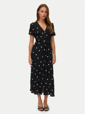 Vero Moda Sukienka koszulowa Joan 10343501 Czarny Regular Fit