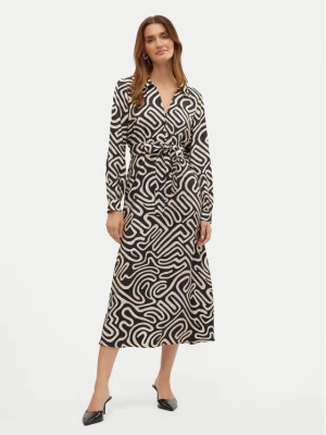 Vero Moda Sukienka koszulowa Vigdis 10323267 Czarny Regular Fit