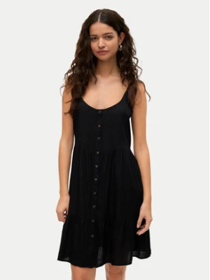Vero Moda Sukienka letnia Bumpy 10325283 Czarny Loose Fit