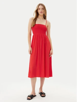 Vero Moda Sukienka letnia Easy 10328766 Czerwony Regular Fit