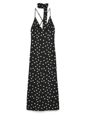 Vero Moda Sukienka letnia Elisa 10350647 Czarny Regular Fit