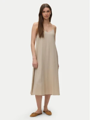 Vero Moda Sukienka letnia Emilo 10340519 Beżowy Loose Fit
