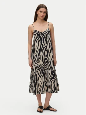 Vero Moda Sukienka letnia Emilo 10340519 Beżowy Loose Fit