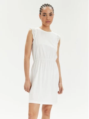 Vero Moda Sukienka letnia Emily 10305216 Biały Regular Fit