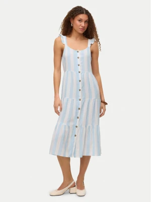 Vero Moda Sukienka letnia Linn 10322614 Błękitny Regular Fit Niebieski jasny