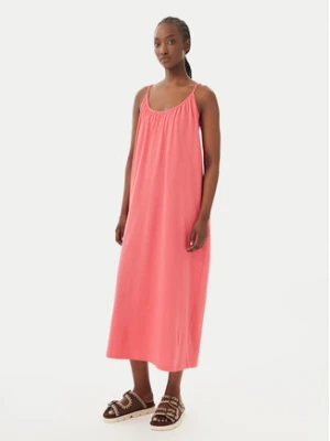 Vero Moda Sukienka letnia Luna 10286077 Koralowy Regular Fit