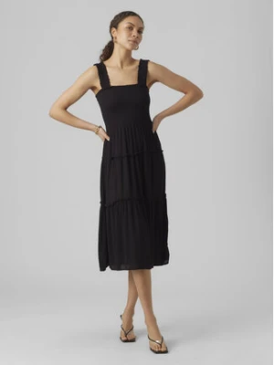Vero Moda Sukienka letnia Menny 10282481 Czarny Regular Fit