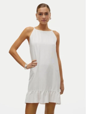 Vero Moda Sukienka letnia Mymilo 10303634 Biały Regular Fit