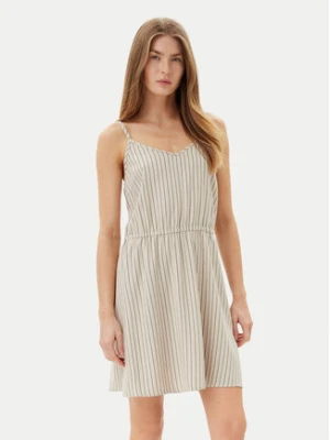 Vero Moda Sukienka letnia Mymilo 10303689 Beżowy Regular Fit