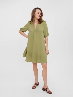 Vero Moda Sukienka "Natali" w kolorze zielonym rozmiar: XS