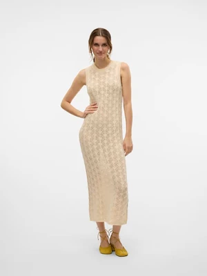 Vero Moda Sukienka w kolorze beżowym rozmiar: L