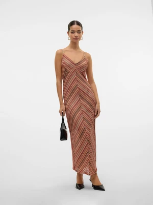 Vero Moda Sukienka w kolorze beżowym ze wzorem rozmiar: L