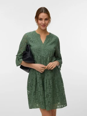 Vero Moda Sukienka w kolorze ciemnozielonym rozmiar: L