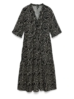 Vero Moda Sukienka w kolorze czarno-beżowym rozmiar: S