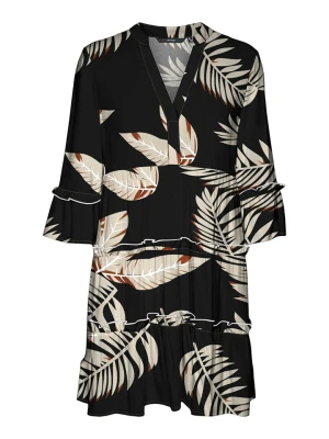 Vero Moda Sukienka w kolorze czarno-beżowym rozmiar: XS