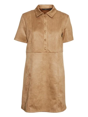 Vero Moda Sukienka w kolorze jasnobrązowym rozmiar: XS
