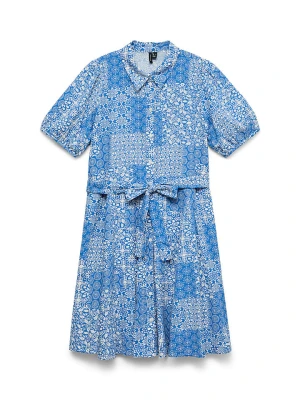Vero Moda Sukienka w kolorze niebiesko-białym rozmiar: L