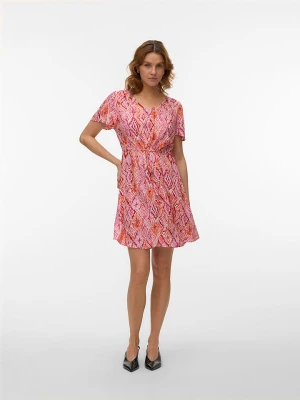 Vero Moda Sukienka w kolorze różowo-pomarańczowym rozmiar: XS