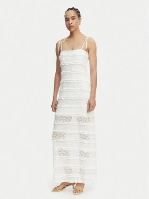 Vero Moda Sukienka wieczorowa Lucia 10348443 Kremowy Regular Fit