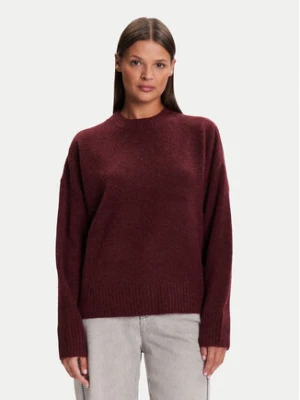 Vero Moda Sweter Boom 10320463 Bordowy Loose Fit