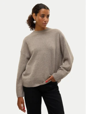 Vero Moda Sweter Boom 10320463 Szary Loose Fit