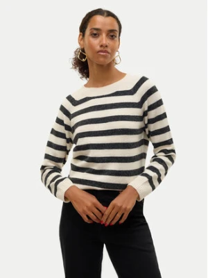 Vero Moda Sweter Doffy 10201022 Beżowy Regular Fit