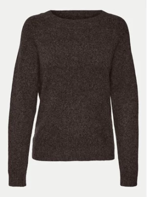 Vero Moda Sweter Doffy 10201022 Brązowy Regular Fit