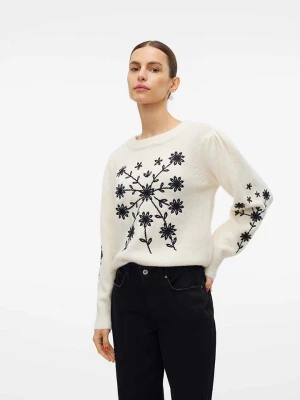 Vero Moda Sweter "Gaia" w kolorze kremowym rozmiar: M