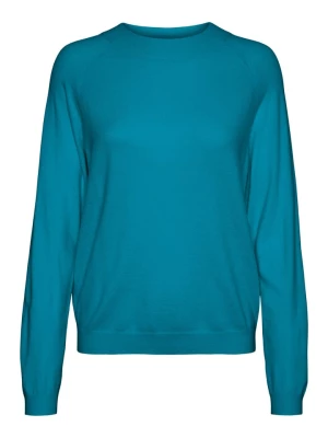 Vero Moda Sweter "Happiness" w kolorze niebieskim rozmiar: XS