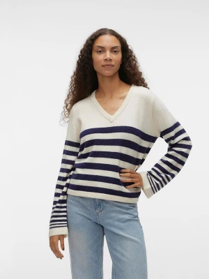 Vero Moda Sweter "Hurricane" w kolorze beżowo-brązowym rozmiar: M