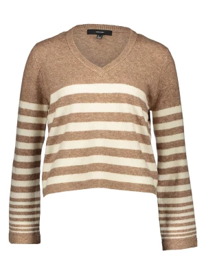 Vero Moda Sweter "Hurricane" w kolorze brązowo-beżowym rozmiar: M