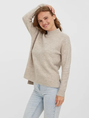 Zdjęcie produktu Vero Moda Sweter "Lefile" w kolorze beżowym rozmiar: XXL