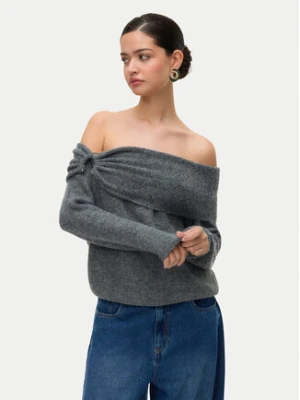 Vero Moda Sweter Lovely 10336698 Szary Regular Fit