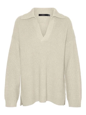 Vero Moda Sweter "Luna" w kolorze beżowym rozmiar: XL